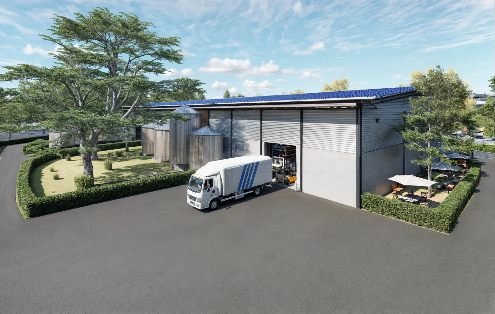 Render of the Pellet Factory